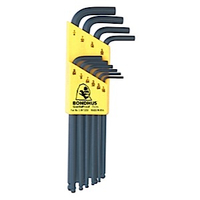 Bondhus 10938 L-Wrench Key Set, 10 1/16"-1/4", 10-Piece