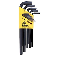 Bondhus 12137 Set of 13 Hex L-wrenches, Long Length, sizes .050-3/8-Inch