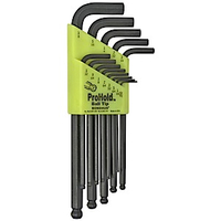 Bondhus 74937 Set of 13 Balldriver L-wrenches with ProHold Tip, sizes .050-3/8-Inch