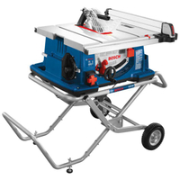 Bosch 4100-10 Table Saw w/ Stand, 120 V, 15 A, 10 in Dia Blade, 25 in Rip Capacity Right