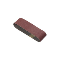 Bosch SB4R080 80 Grit 3-Inch X 21-Inch Sanding Belt, Red, 3-Pack