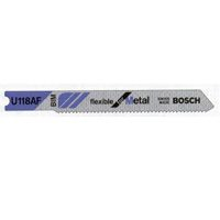 Bosch U118AF 2-3/4-Inch 24TPI Bi-Metal Universal Shank Jigsaw Blade, 5-Pack