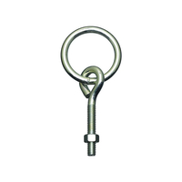 National 2061BC Series N220-624 Hitch Ring with Eye Bolt, 4/8 x 3-3/4 in, Steel, Zinc