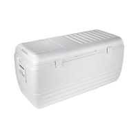 IGLOO 44363 Chest Cooler, 150 qt Cooler, Polyethylene, White, Up to 2 days Ice Retention