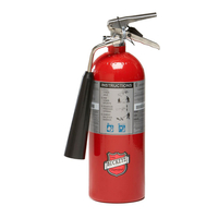 BUCKEYE 45100 Portable Wheeled Fire Extinguisher, 5 lb Capacity, Carbon Dioxide, BC Class, Wall Moun