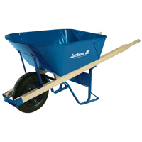 Jackson M11FFBB 6 Cubic Foot Wheelbarrow with Folded Steel Tray and Flat Free Tire
