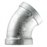 GALV ELBOW 45deg 1/4"