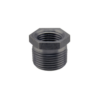 BLACK HEX BUSHING 3/8x1/4