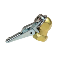 Coilhose CH09 Ball End Chuck with Clip, Closed Check, Brass