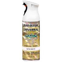 Rust-Oleum 245210 Universal Advance Formula Spray Paint, Satin White, 12-Ounce