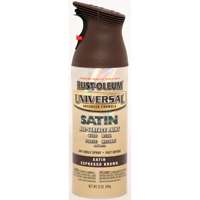 Rust-Oleum 247570 12-Ounce Spray Paint Universal Advanced Formula, Satin Espresso Brown