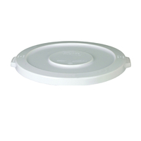 CONTINENTAL Huskee 2001WH Receptacle Lid, 20 gal, Plastic, White, For: Huskee 2000 Container