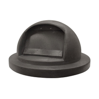 CONTINENTAL Huskee 4455GY Heavy-Duty Dome Receptacle Top, Plastic, Gray