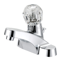 Boston Harbor F4510042CP Lavatory Faucet, 1.2 gpm, 1-Faucet Handle, 3-Faucet Hole, Metal/Plastic, Ch