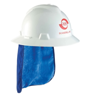 Ergodyne Chill-Its 6717CT Series 12596 Evaporative Pad and Neck Shade, PVA, Blue, For: Hard Hat