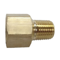 BRASS EXTENSION RED 1/2FPTx3/8MP