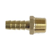 BRASS HOSE BARB 1/4BARBx1/8MPT