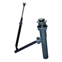 Danco 10693X Lavatory Drain Assembly, 1-1/4 in Connection, Plastic, Brushed Nickel