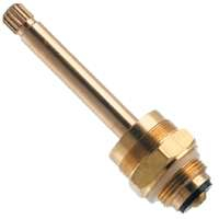 Danco 15525B Faucet Stem, Brass, 3-21/32 in L, For: Indiana Brass Two Handle Bath Faucets