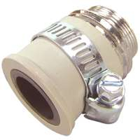 Danco 10514 Hose Aerator Adapter, 55/64-27 x 3/4 in, Male x GHTM, Brass, Chrome Plated