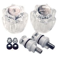 Danco 39675 Faucet Repair Trim Kit, Complete, Clear, For: Delta/Delux Double Handle Faucets