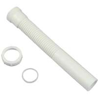 Danco 51069 Tailpiece Pipe Extension, 1-1/2 x 11-1/2 in, Slip-Joint, White