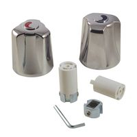 Danco 80019 Faucet Handle, Zinc, Chrome Plated, For: Two Handle Tub and Shower Faucets