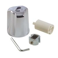 Danco 80020 Faucet Handle, Zinc, Chrome Plated, For: Two Handle Tub and Shower Faucets