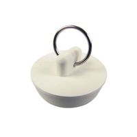 Danco 80226 Drain Stopper, Rubber, White, For: 1-3/8 in Drain, Universal Sink