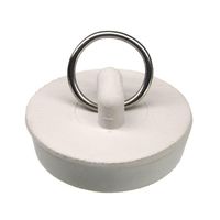 Danco 80227 Drain Stopper, Rubber, White, For: 1-1/2 in Drain, Universal Sink