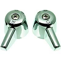 Danco 80401 Faucet Handle, Chrome Plated, For: Central Brass Kitchen and Bathroom Sink Faucets