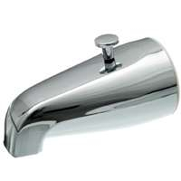 Danco 80765 Tub Spout with Diverter, Metal, Chrome Plated, For: 1/2 in or 3/4 in IPS Connections