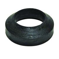 Danco 80867 Flush Valve Spud Gasket, 2-3/8 in ID x 3-1/4 in OD Dia, Rubber, Black