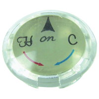 Danco 80970 Faucet Index Button, 1-5/16 in OD, Acrylic
