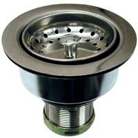 Danco 86803 Basket Strainer Assembly, 3-1/2 in Dia, Stainless Steel, Chrome