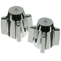 Danco 88264 Faucet Handle, Zinc, Chrome Plated, For: Central Brass Two Handle Tub/Shower Faucets