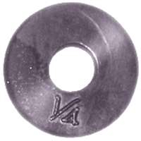 Danco 88571 Faucet Washer, 1/4 in, 0.2 in ID x 0.562 in OD Dia, Rubber