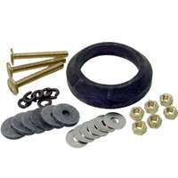 Danco 88913 Toilet Tank-to-Bowl Kit, Brass/Rubber/Steel, White
