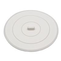 Danco 89042 Sink Stopper, Flat Suction, Rubber, White, For: Universal Bathroom and Kitchen Sink