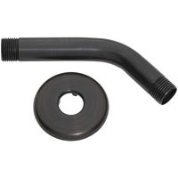 Danco 89411 Shower Arm with Flange, 1/2 in Connection, IPS, 6 in L, Brass, Oil Rubbed Bronze