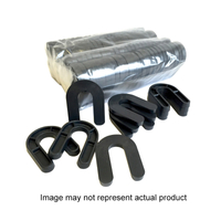 1/4" BLACK *SHORT* U SHIM (50/Pk