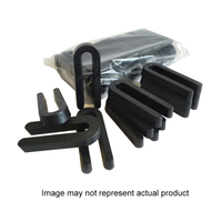 1/2" BLACK ROUND U SHIM (30/PK)