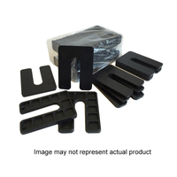 1/4" BLACK SQUARE U SHIM (25/PK)