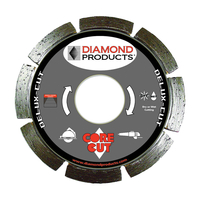 DIAMOND PRODUCTS 21002 Circular Saw Blade, 4-1/2 in Dia, 7/8 in Arbor