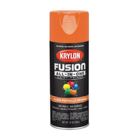 Krylon K02718007 Acrylic Spray Paint, Gloss, Popsicle Orange, 12 oz, Can