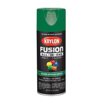 Krylon K02724007 Acrylic Spray Paint, Gloss, Spring Grass, 12 oz, Can