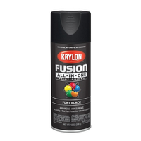 SPRAY PAINT FUSION FLAT BLACK