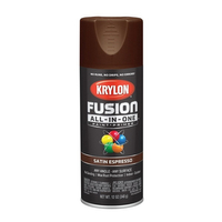 Krylon K02738007 Acrylic Spray Paint, Satin, Espresso, 12 oz, Can