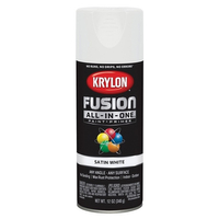 Krylon K02753007 Acrylic Spray Paint, Satin, White, 12 oz, Can