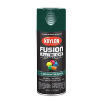 Krylon K02789007 Acrylic Spray Paint, Gloss, Hunter Green, 12 oz, Can